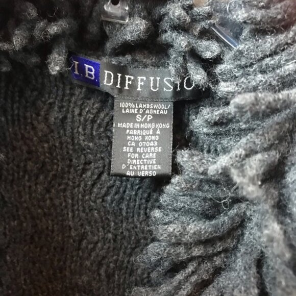 IB Diffusion Vintage 90s Cable Knit Long Sweater Coat Cardigan Wool Cozy Warm S - Picture 8 of 15